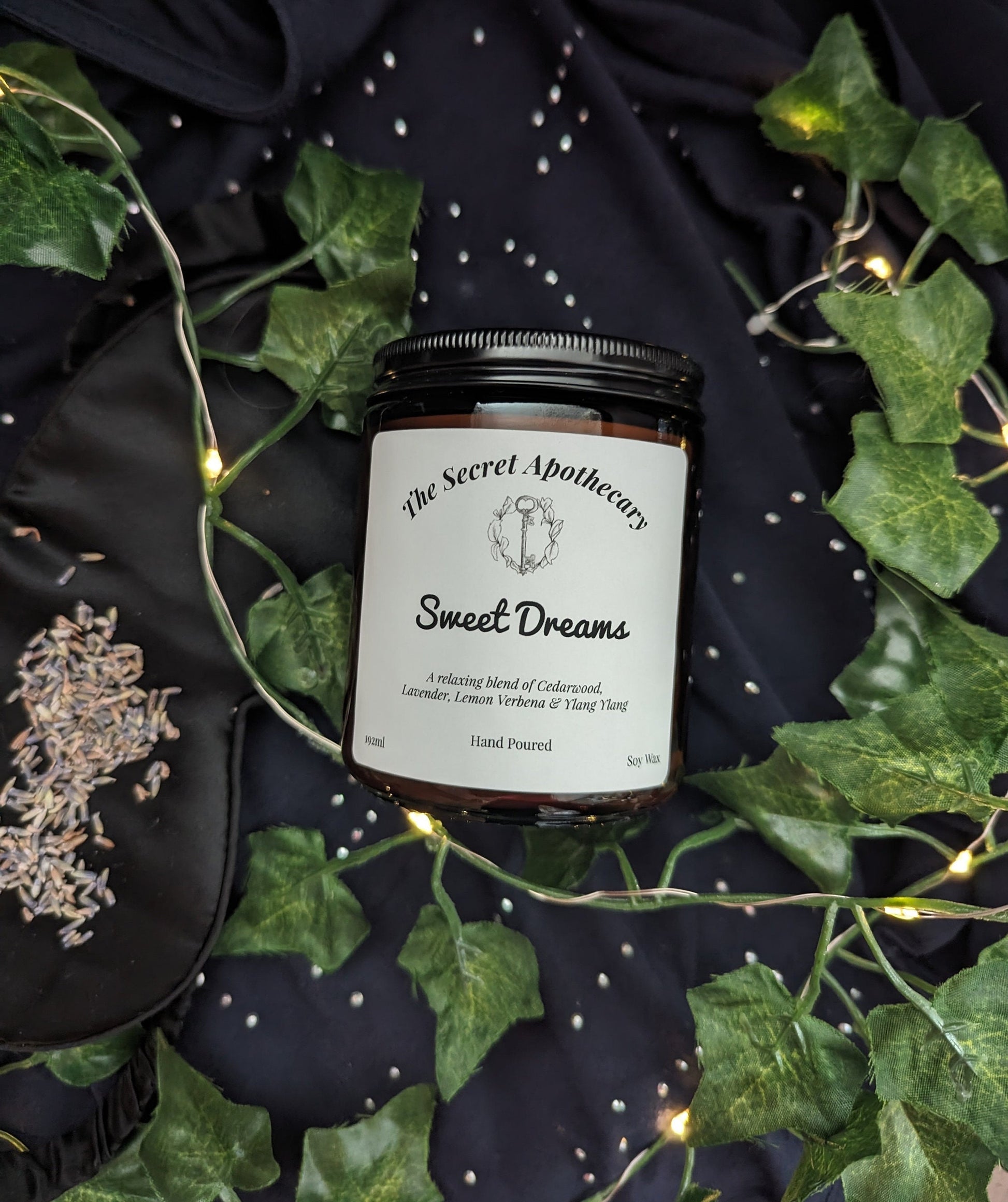 Sweet Dreams Scented Candle: Cedarwood, Lavender & Ylang Ylang