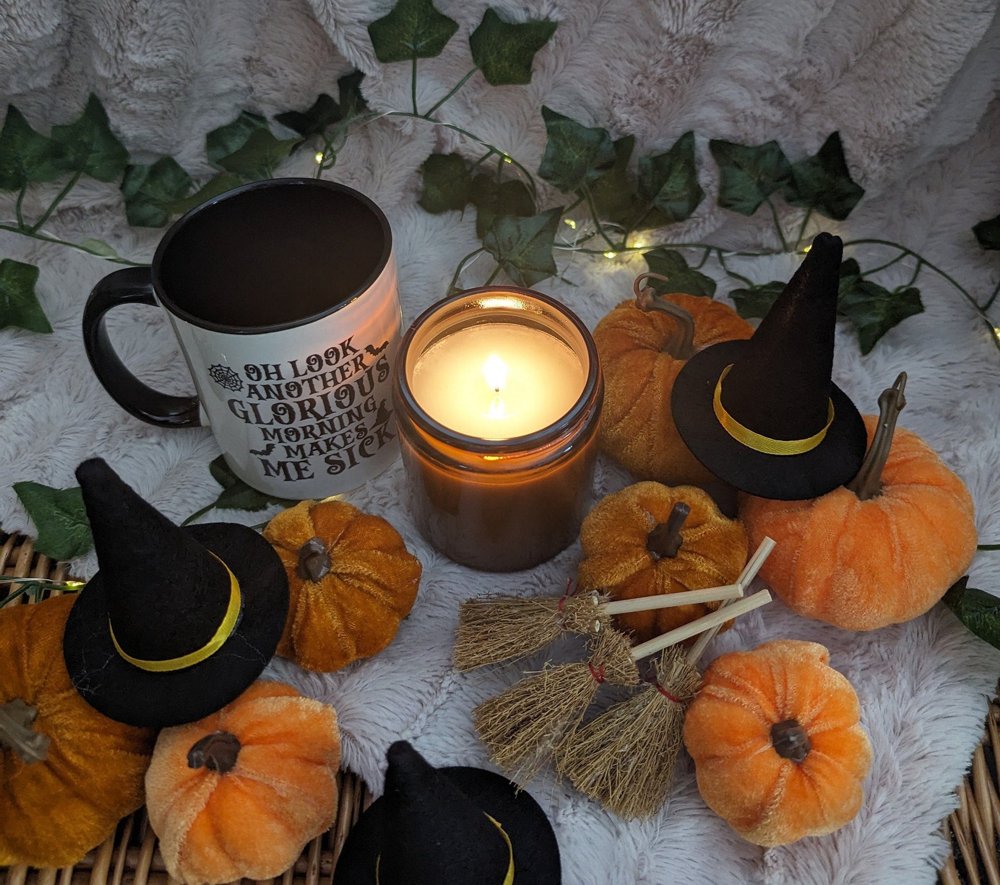 Sanderson's Cottage Luxury Scented Candle - 100% organic soy wax candle with premium essential oils in amber glass jar. Eco friendly.