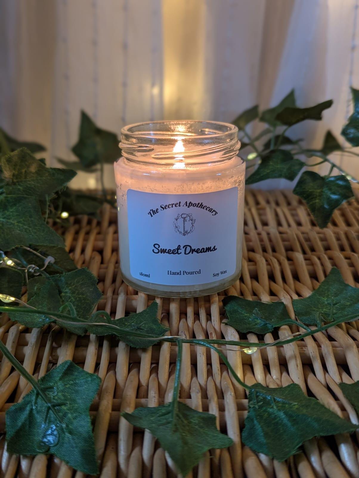 Sweet Dreams Scented Candle: Cedarwood, Lavender & Ylang Ylang
