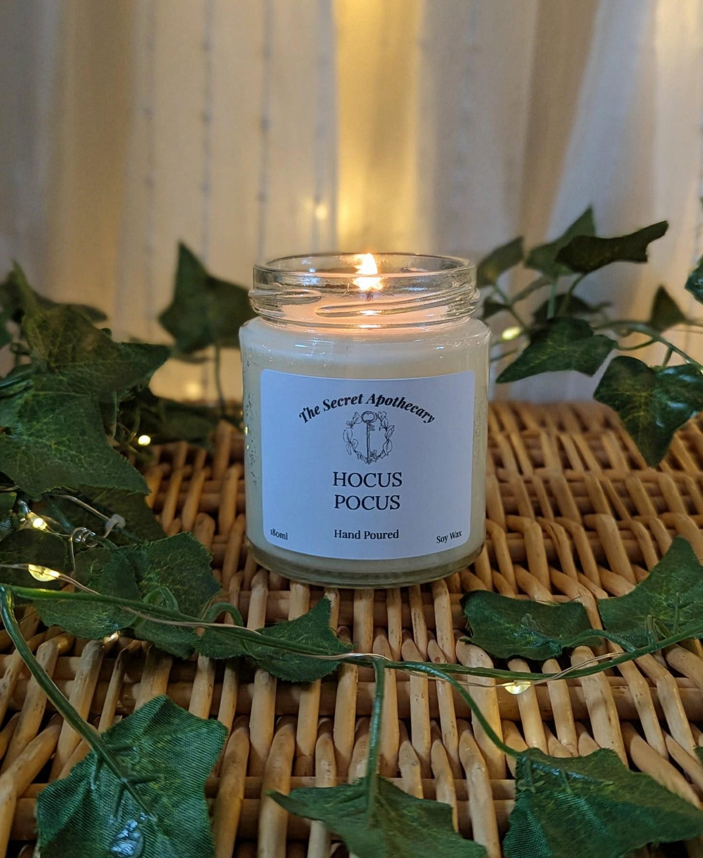 Hocus Pocus Scented Candle: Natural Soy Wax, Essential Oils
