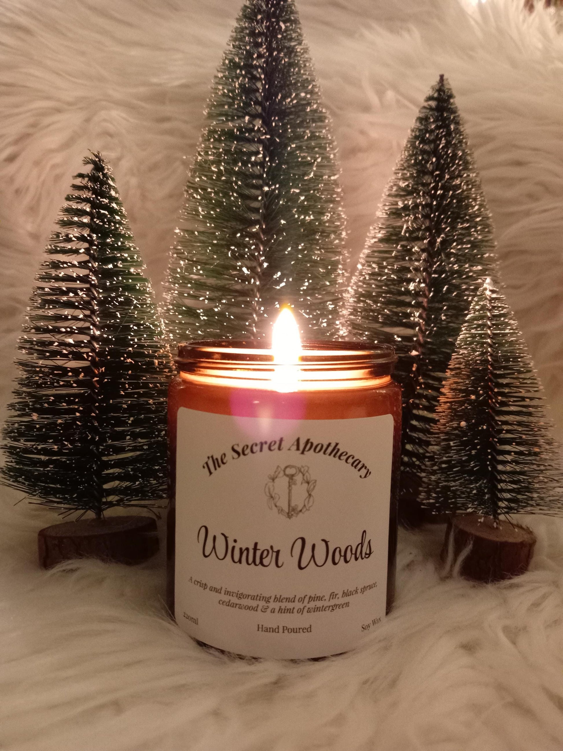 Winter Woods Scented Candle Soy Wax and Essential Oils