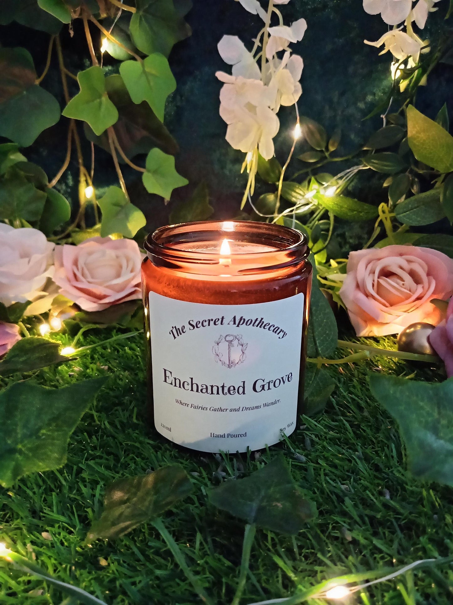 Enchanted Grove Scented Candle Soy Wax and Essential Oils