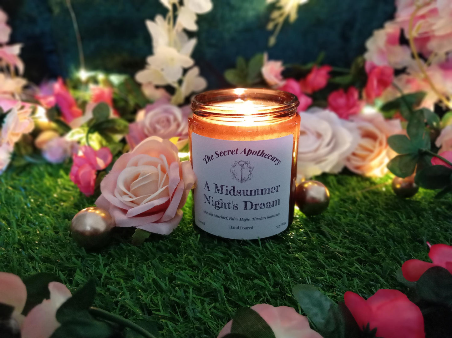 A Midsummer Night's Dream Scented Candle Soy Wax and Essential Oils