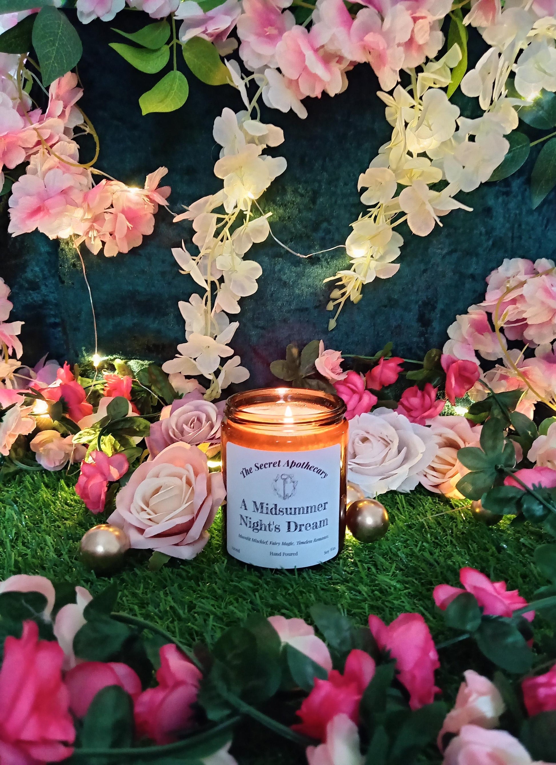 A Midsummer Night's Dream Scented Candle Soy Wax and Essential Oils