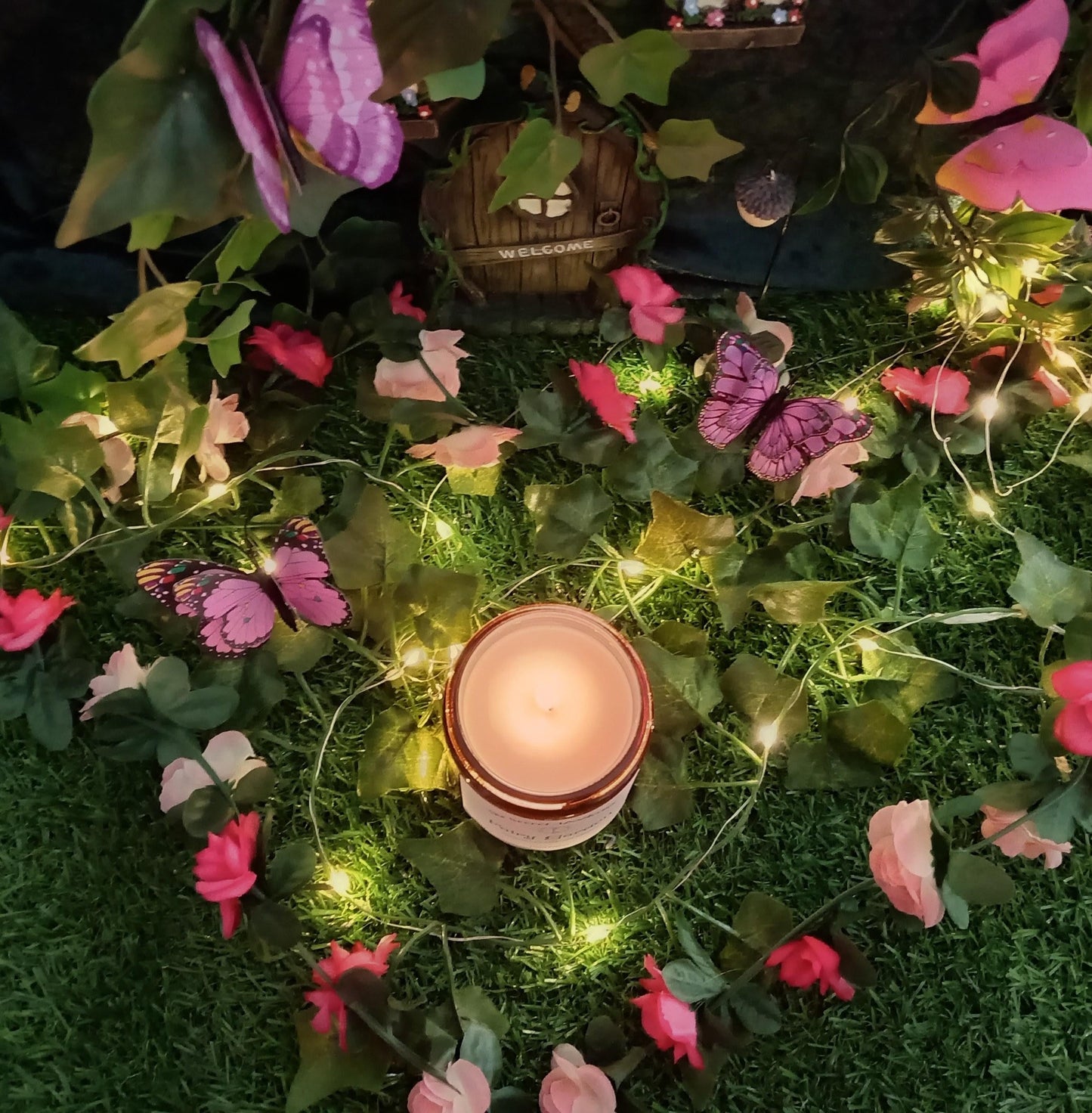 Fairy Garden Scented Candle Soy Wax and Essential Oils