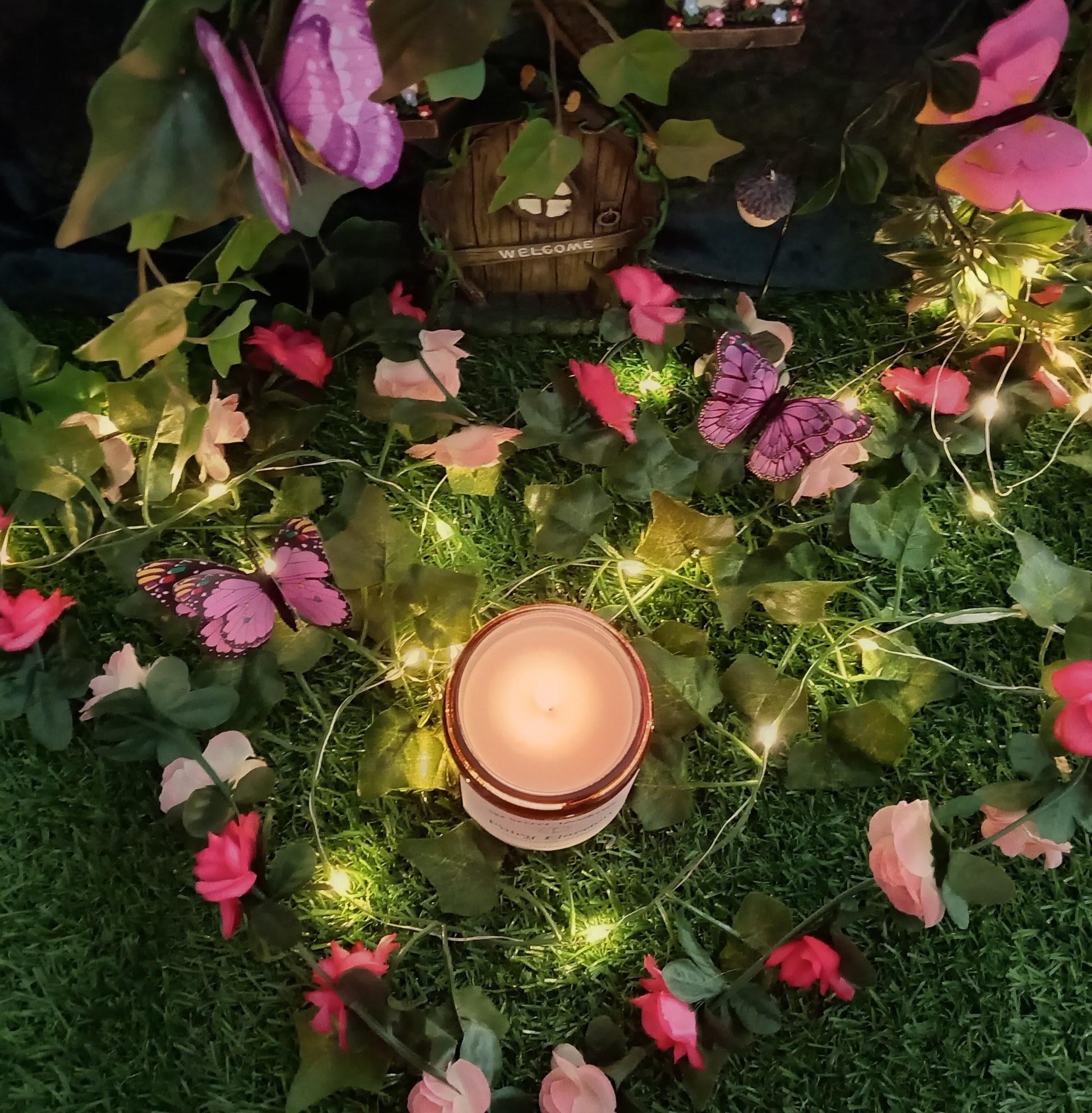 Fairy Garden Scented Candle Soy Wax and Essential Oils