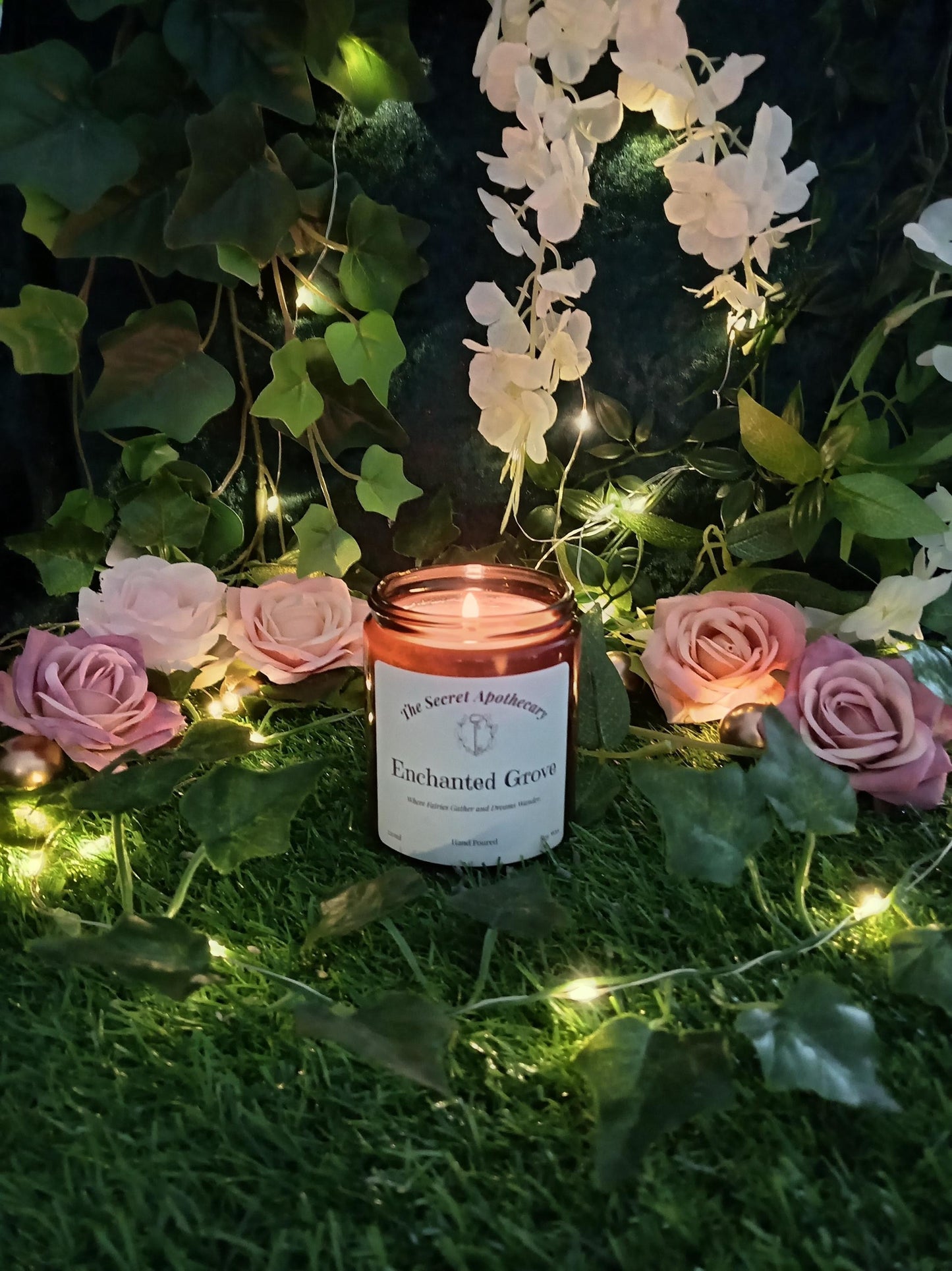 Enchanted Grove Scented Candle Soy Wax and Essential Oils