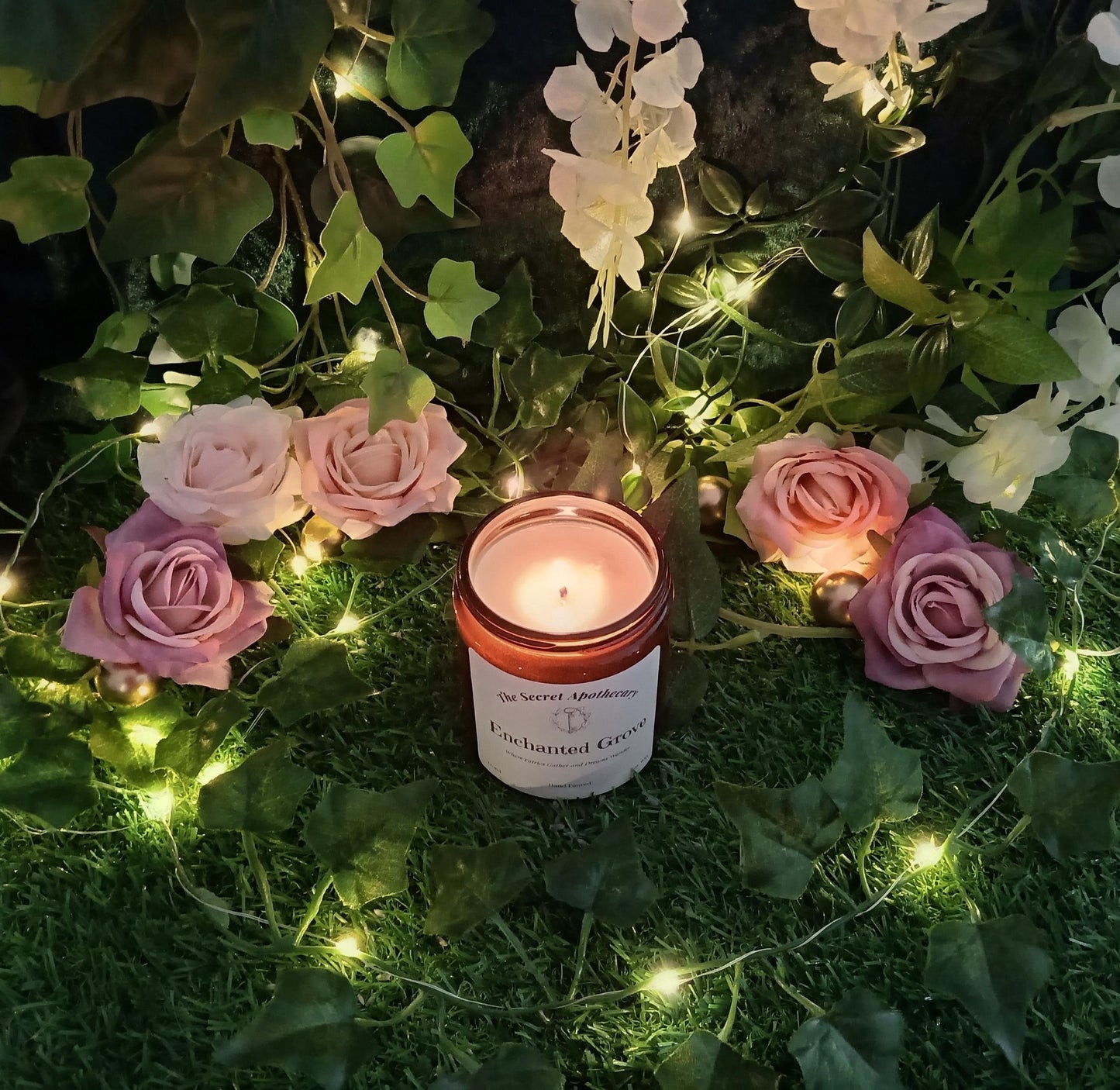 Enchanted Grove Scented Candle Soy Wax and Essential Oils