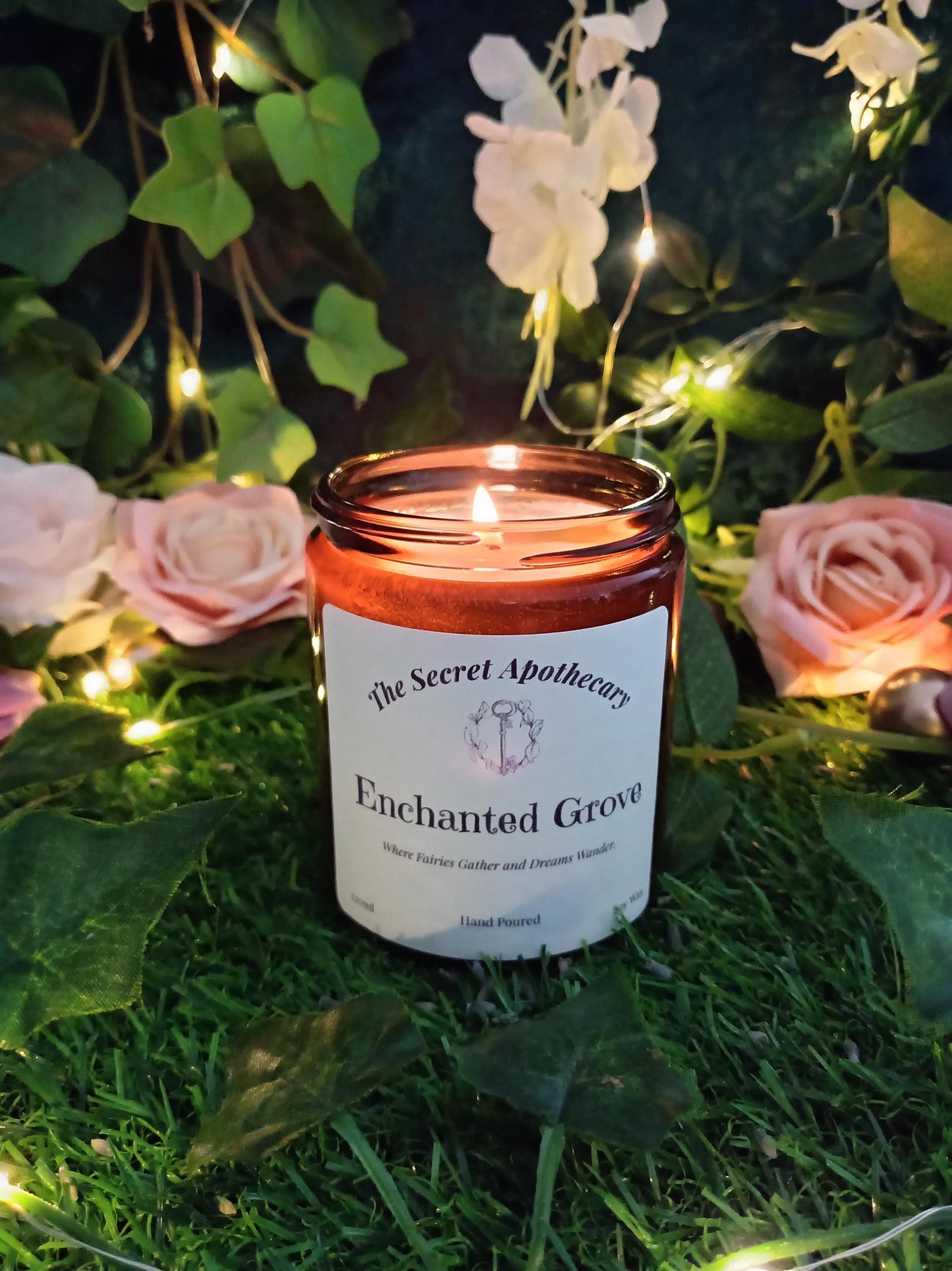 Enchanted Grove Scented Candle Soy Wax and Essential Oils