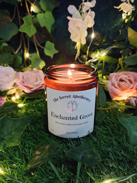 Enchanted Grove Scented Candle Soy Wax and Essential Oils