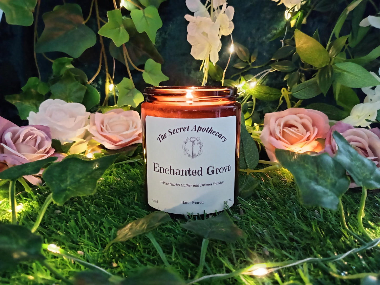 Enchanted Grove Scented Candle Soy Wax and Essential Oils