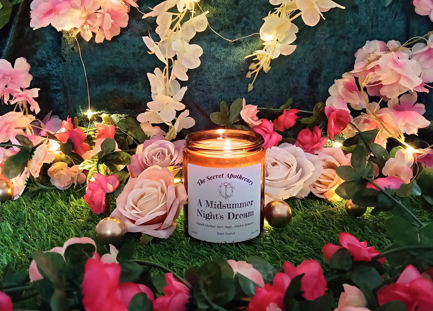 A Midsummer Night's Dream Scented Candle Soy Wax and Essential Oils