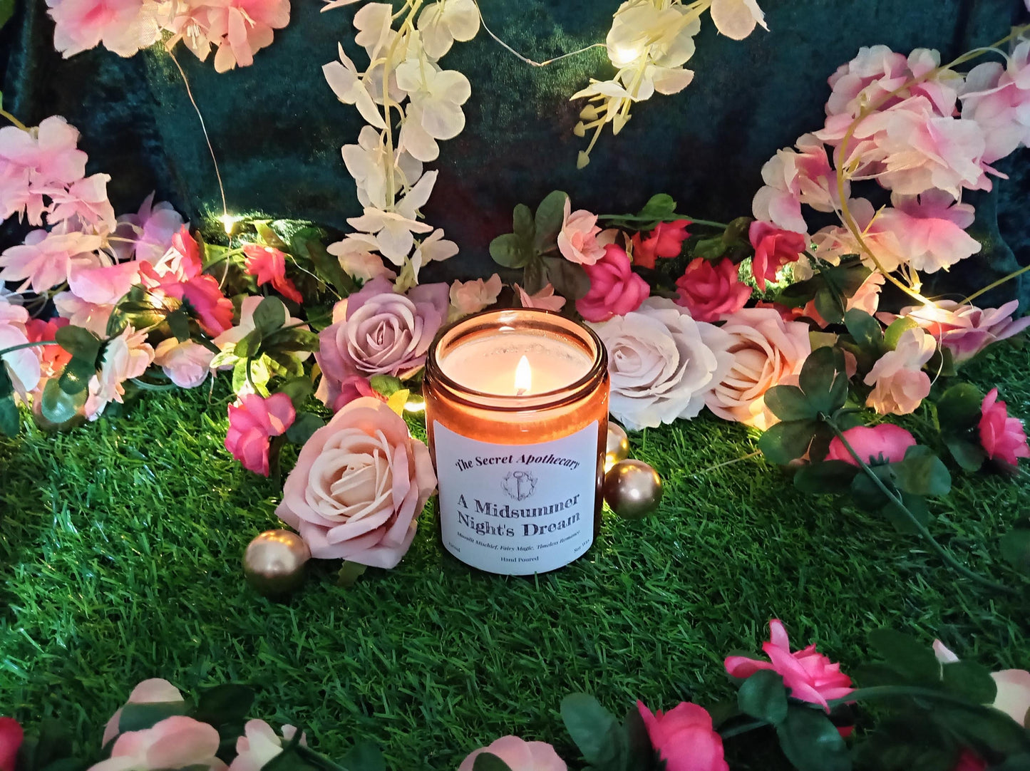 A Midsummer Night's Dream Scented Candle Soy Wax and Essential Oils